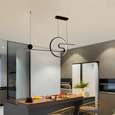 Linear Arcylic Simplicity LED Island Light Modern Dining Room 39.5
