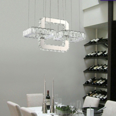 Modern Hanging Lights Crystal Chandelier for Living Room Dining Room