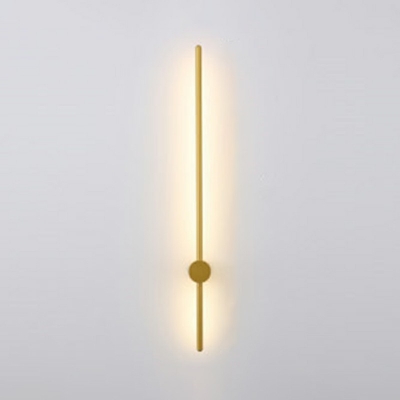 Modern Style Simple Linear Wall Lamp Metal 1 Light Wall Light for Bedroom