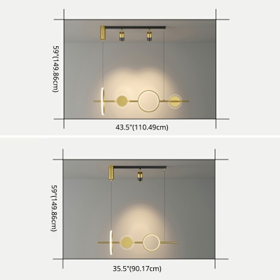 Multi Ring Simplicity LED Island Light 47.5