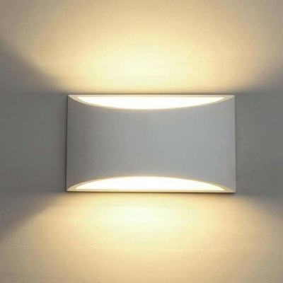 Nordic Contemporary Creative Indoor Wall Light Aluminum Sconces LED for Balcony TV Wall in White