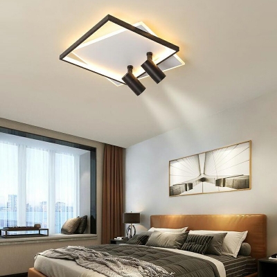 Nordic Square Flush Ceiling Light Spotlight Arcylic Shade LED Flushmount Lighting
