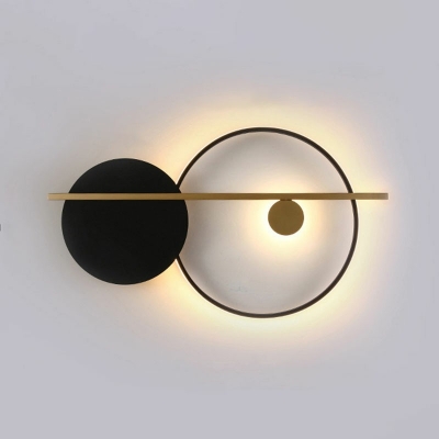 Wall Sconce Light 2 Lights Creative Modern Iron and Arcylic Shade Wall Light for Living Room