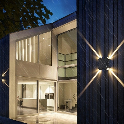 Wall Sconce Light 4 Lights Creative Modern Metal Shade Wall Light for Hallway, 6