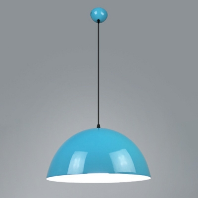 Industrial Style Dome Shade Pendant Light Aluminum 1 Light Hanging Lamp for Restaurant