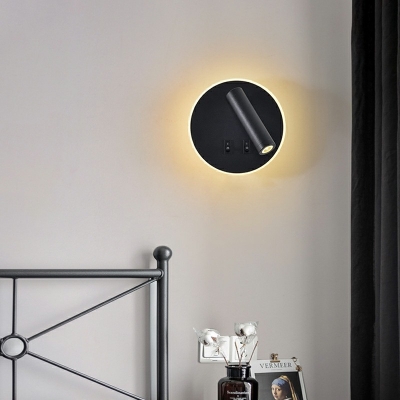 LED Reading Wall Light Nordic Arcylic Bedroom Wall Mounted Lamp with Spotlight