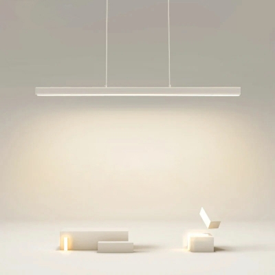 Linear Shade Island Light Fixture Modernist 1.5