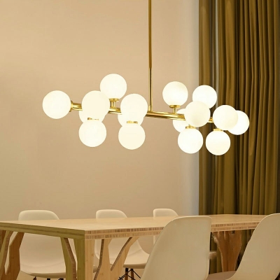 Minimalism Island Ceiling Light 16 Head Pendant Lights For Dining Room