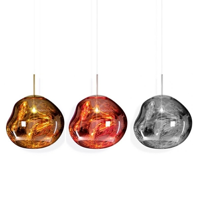 Minimalist Creative Single Light Spherical Hanging Light Acrylic Restaurant Dining Room Pendant Lighting Fixture