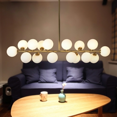 Modern Chandelier Light Fixtures 16 Head Pendant Lights for Bar Dining Room