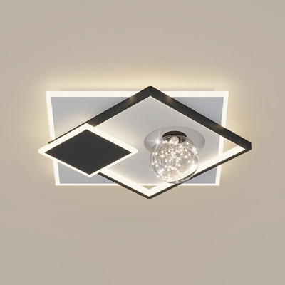 Modern Macaron Ultrathin Flush Mount Ceiling Light 3 Colors Light LED Glass Ceiling Light for Living Room