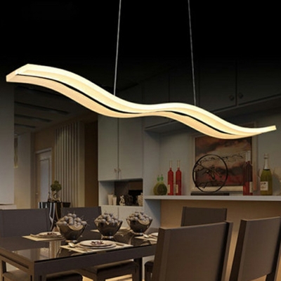Modern Style Hanging Lights Liner Pendant Light Fixtures for Office Room Dining Room