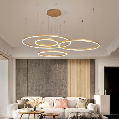 Modern Style Multi-layer Hanging Lights Third Gear Pendant Light Fixtures for Living Room Dining Room