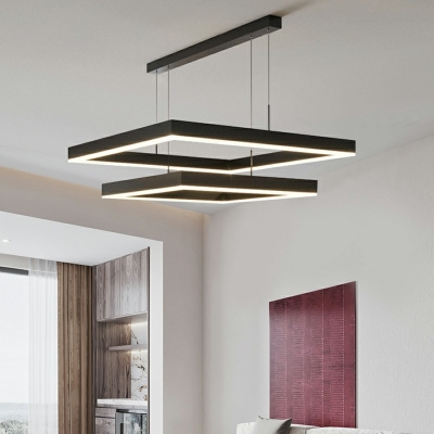 Modernist Hanging Lights Multi-layer Chandelier for Living Room Dining Room