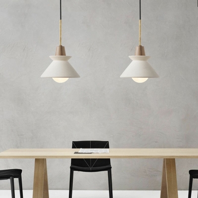 Nordic Style Cement Pendant Light Modern and Minimalisma LED Hanging Light for Bedside Coffee Shop
