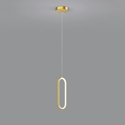 One-Light Twisting Ceiling Suspension Lamp LED Pendant Light Fixture Contemporary
