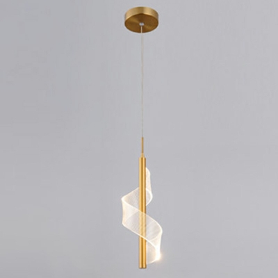 Saucer Hanging Lamp Asia Style Paper in Gold LED Suspension Light for Hotel Hall Corridor