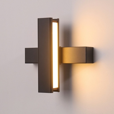1 Light LED Rotatable Wall Sconce Light Modern Metal Wall Mount Lamp for Sleeping Room