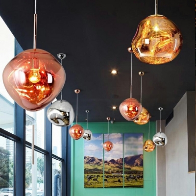 Continental Style Irregular Hanging Light Decorative Arcylic Lighting for Bar Shopwindow