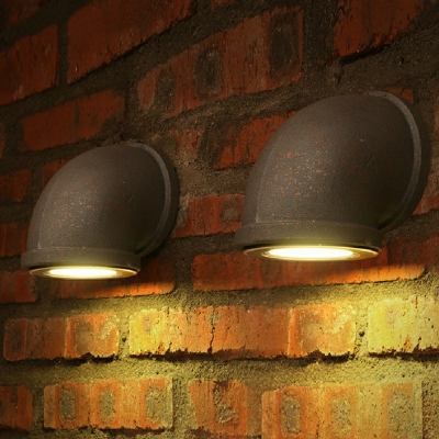 Industrial-Style Wall Light Sconces 1 Light Sconce Light Fixtures in Blacks
