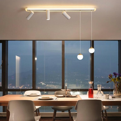 Minimalism Simple Style LED Island Light Opal Glass Fixture Dining Room Ceiling Suspension Lamp