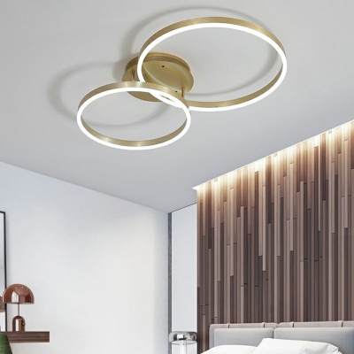 Minimalist Metal Acrylic Line Ceiling Light for Hall Bedroom and Kitchen