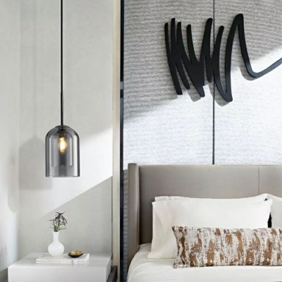 Nordic Style Glass Hanging Light Minimalisma Modern and Simple Pendant Light for Bedside Bar