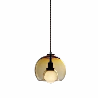 Nordic Style LED Hanging Light Modern Style Glass Pendant Light for Bar Coffee Shop