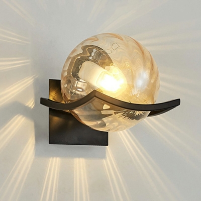 Simple Molecular Spherical Wall Lamp 1 Head Exterior Wall Mounted Light Fixtures
