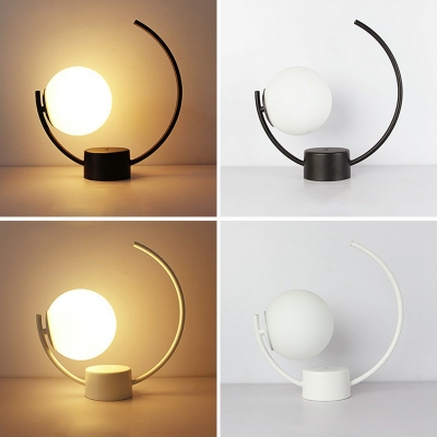 Single Light Metal Nightstand Light Shaded Desk Lamps for Study Room Sleeping Room