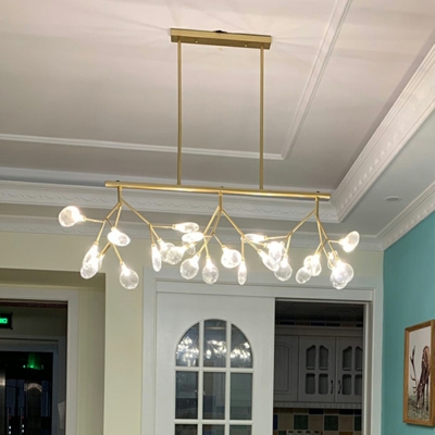 Ultra-Modern Island Lighting Firefly Shape Hanging Ceiling Light for Dining Hall