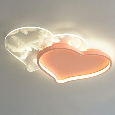 Acrylic Shade Contemporary Ceiling Light 2-Love 2