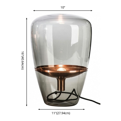 Glass Shade Nightstand Lamp Modernist 1 Head Task Lighting 11