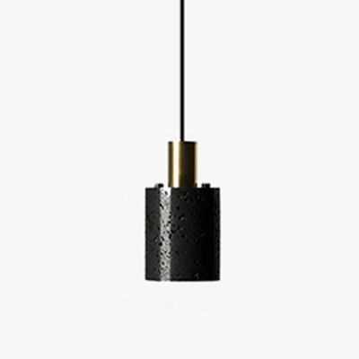 Industrial Style LED Hanging Light Cylinder Cement Pendant Light for Bar Kitchen