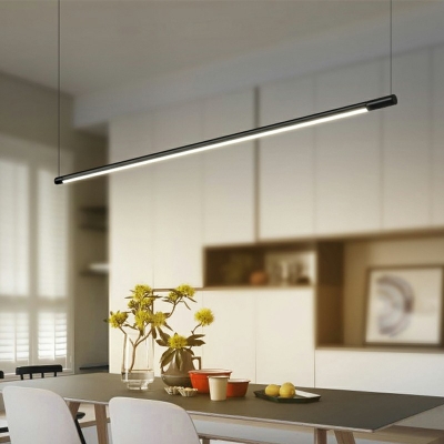 Metal Acrylic LED Pendant Light Modern Style Simple Hanging Light for Office