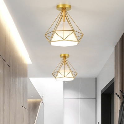 Metal Flush Mount Spotlight Single Light Industrial-Style Flush Ceiling Light Fixture