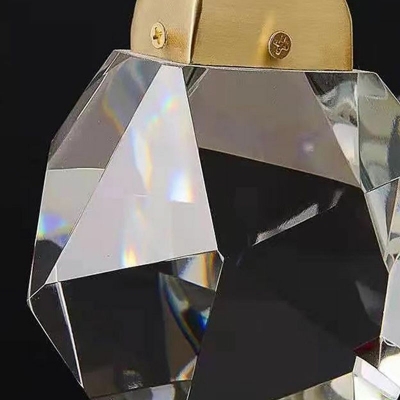 Modern Style Bottle Shaped Pedent Light Crystal 1 Light Hanging Lamp for Bedroom