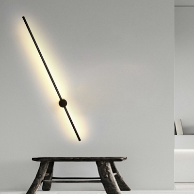 Modern Style Linear  Wall Lamp Metal 1 Light Wall Light for Bedroom