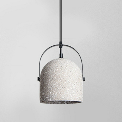 Nordic Style LED Hanging Light Industrial Cement Pendant Light for Study Dinning Room