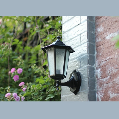 Outdoor Sconce Lights Glass Vintage Style Wall Mounted Lamps in 1 Light