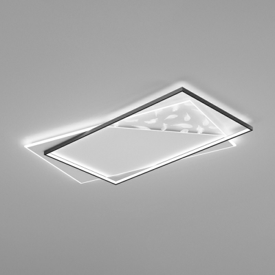 Simplicity Ceiling Light LED Light in White Light Acrylic Clear Shade Ceiling Light Fixture
