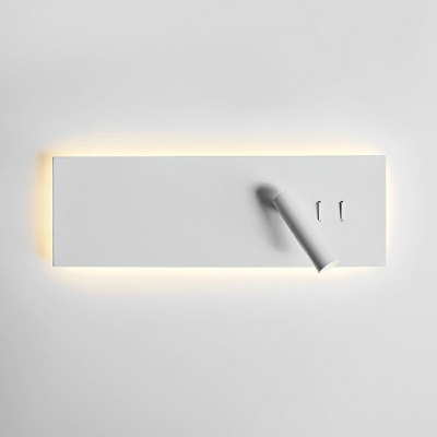 White LED Reading Wall Light Nordic Aluminum Bedroom Wall Mounted Lamp in Warm Light