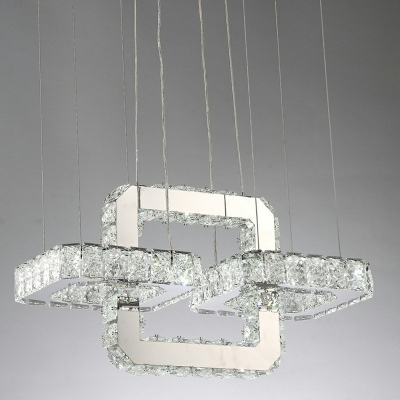 Modern Hanging Lights Crystal Chandelier for Living Room Dining Room