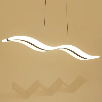 Modern Style Hanging Lights White Light Pendant Light Fixtures for Dining Hall
