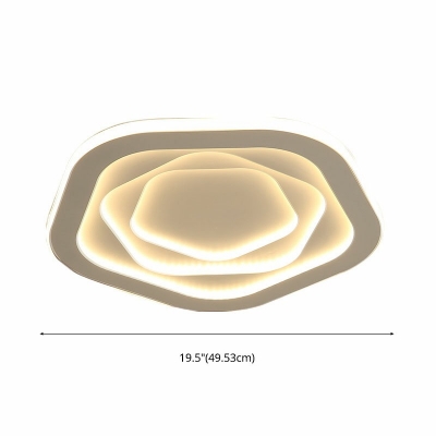 Modern Style Star Shaped Flush Mount Light Acrylic 1 Light Ceiling Light for Bedroom