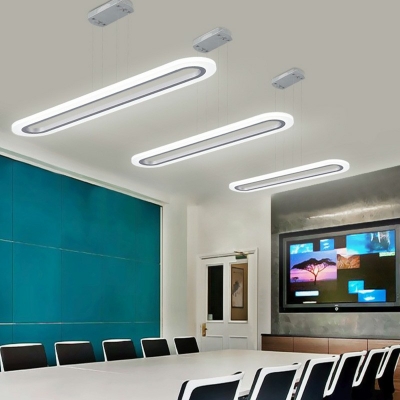 Morden Hanging Lights White Light Chandelier Lighting Fixtures for Meeting Room Office Room
