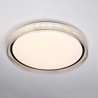 Round Ceiling Light Iron and Acrylic Shade Contemporary Flush Mount Lighting for Balcony, 20