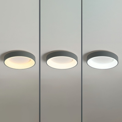 Simplicity Style Drum Shape Flush Light Acrylic LED Ceiling Light for Sleeping Room