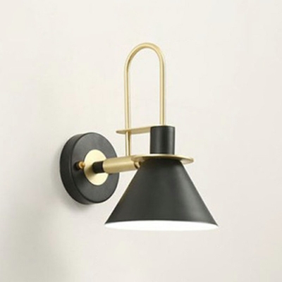 Single-Bulb Wall Mounted Light Modern Macaron Metal Wall Light Sconces for Sleeping Room
