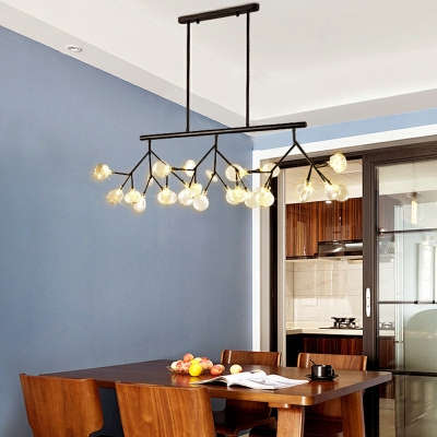 Ultra-Modern Island Lighting Firefly Shape Chandelier for Bar Dining Room